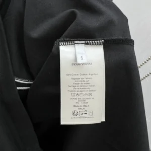 Dior And Lewis Hamilton T-Shirt Relaxed Fit Black Slub Cotton Jersey - DRT02