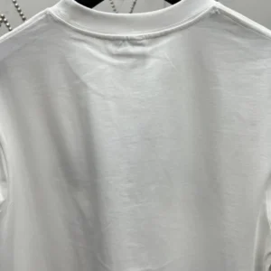 Dior And Lewis Hamilton T-Shirt Relaxed Fit White Slub Cotton Jersey - DRT01