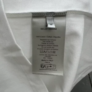 Dior And Lewis Hamilton T-Shirt Relaxed Fit White Slub Cotton Jersey - DRT01