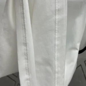 Dior And Lewis Hamilton T-Shirt Relaxed Fit White Slub Cotton Jersey - DRT01