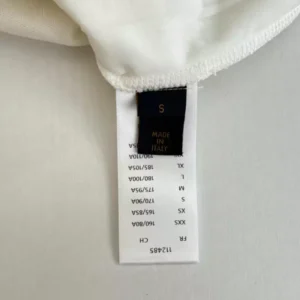 LV Embroidered T-Shirt in White - LRT113