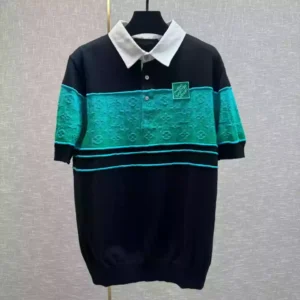 LV Iridescent Jacquard Short-Sleeved Polo - LRT109
