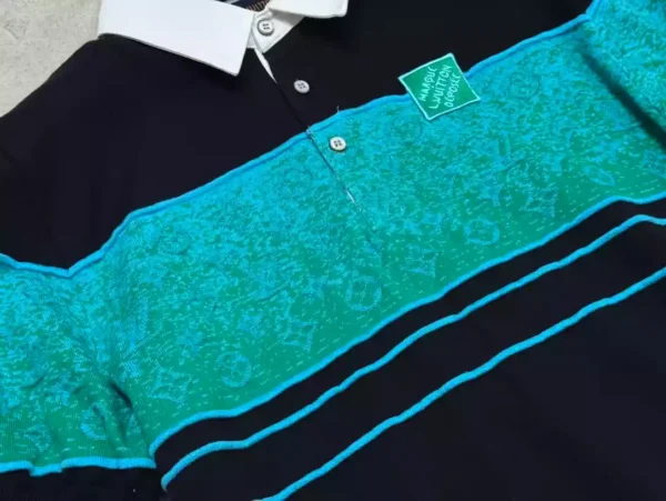 LV Iridescent Jacquard Short-Sleeved Polo - LRT109