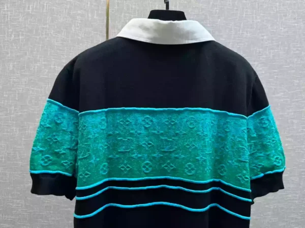 LV Iridescent Jacquard Short-Sleeved Polo - LRT109