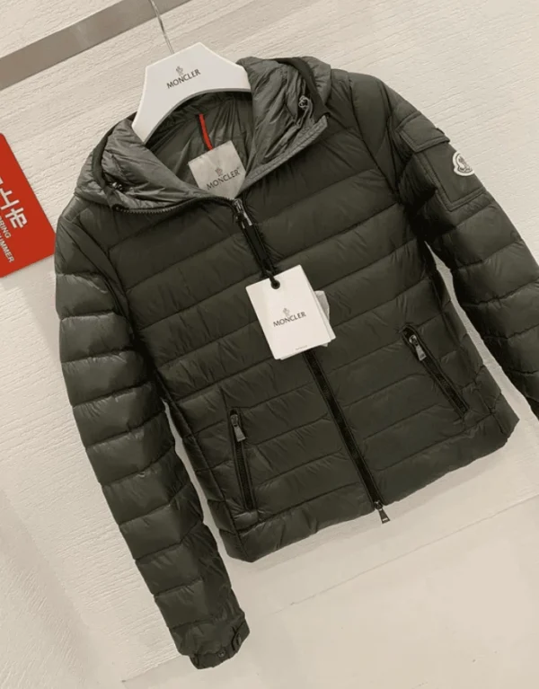 Moncler Bles Hooded Full Zip Jacket In Army Green – CJ10