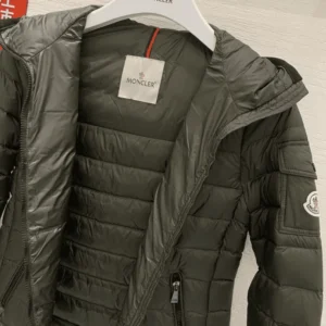 Moncler Bles Hooded Full Zip Jacket In Army Green – CJ10