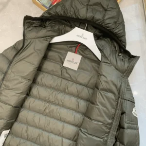 Moncler Bles Hooded Full Zip Jacket In Army Green – CJ10