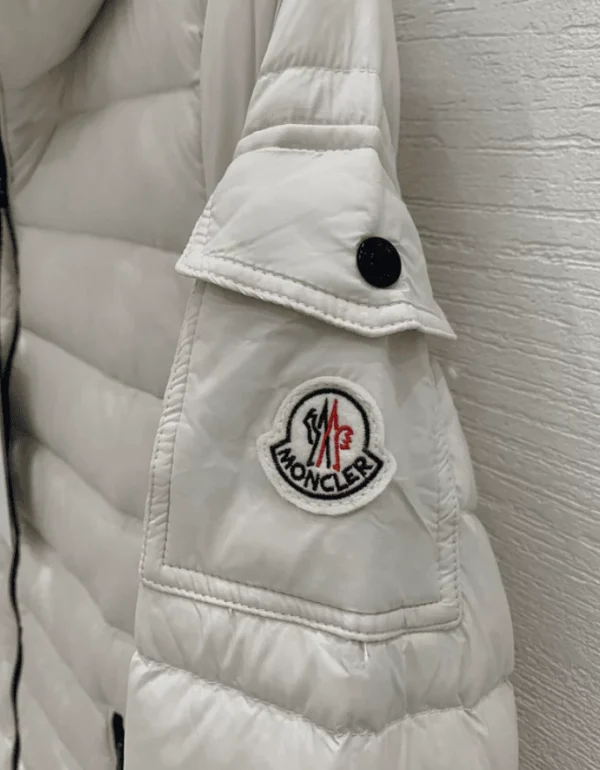 Moncler Bles Hooded Full Zip Jacket In Creamy White – CJ11