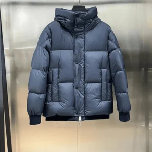 Moncler Risler Padded Down Jacket In Midnight Blue – CJ01