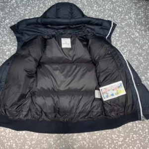 Moncler Risler Padded Down Jacket In Midnight Blue – CJ01