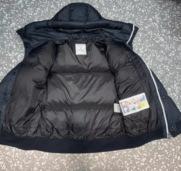 Moncler Risler Padded Down Jacket In Midnight Blue – CJ01