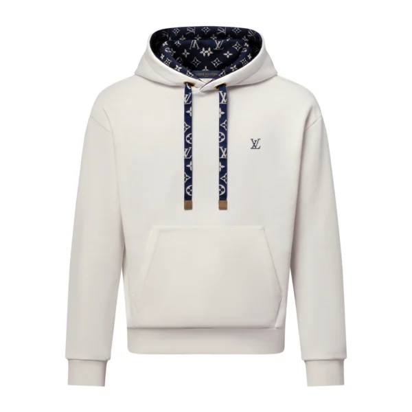 LV Cotton Hoodie In White - LRH12
