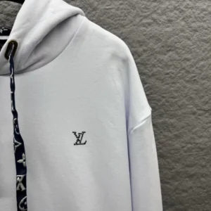 LV Cotton Hoodie In White - LRH12