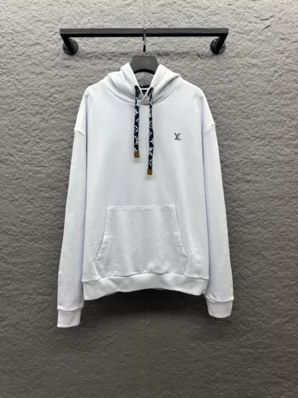 LV Cotton Hoodie In White - LRH12