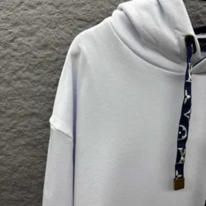 LV Cotton Hoodie In White - LRH12