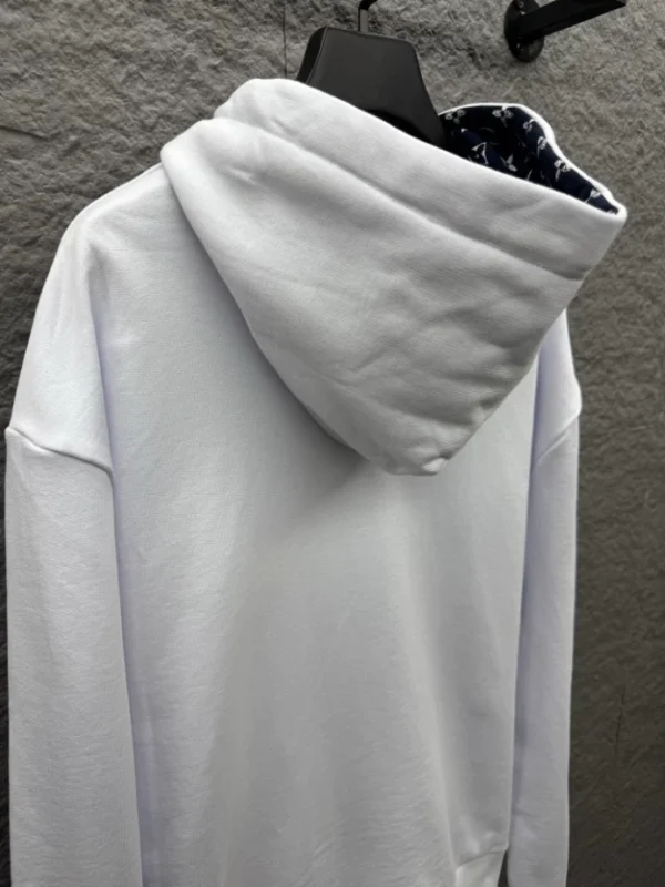 LV Cotton Hoodie In White - LRH12