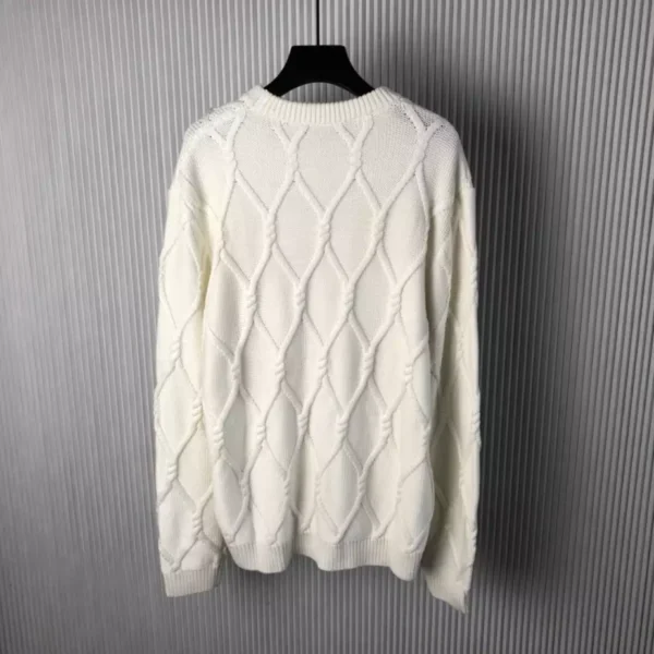 LV Embellished Cable Knit Wool Blend Jumper - LRH16