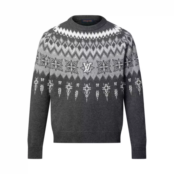 LV Embellished Wool-Cashmere Blend Jumper - LRH05