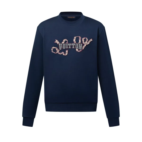 LV Embroidered Cotton Crewneck - LRH09