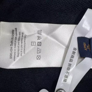 LV Cotton Hoodie In Navy Blue - LRH11