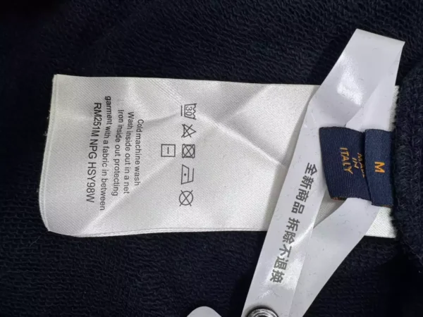 LV Cotton Hoodie In Navy Blue - LRH11