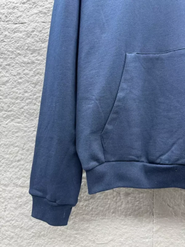 LV Cotton Hoodie In Navy Blue - LRH11