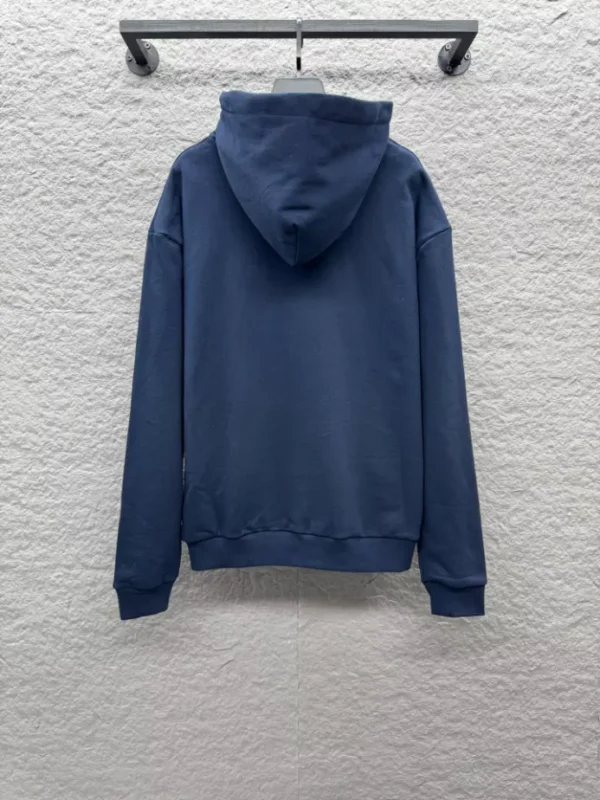 LV Cotton Hoodie In Navy Blue - LRH11