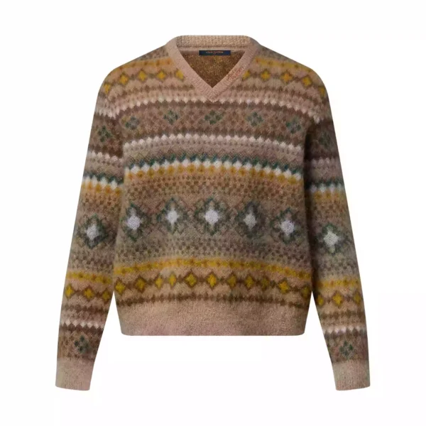 LV Mohair Blend Fair Isle Jumper - LRH07