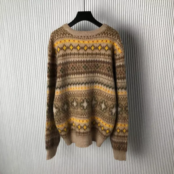 LV Mohair Blend Fair Isle Jumper - LRH07