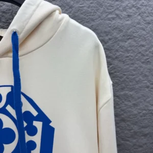 LV Printed Signature Hoodie In White - LRH13