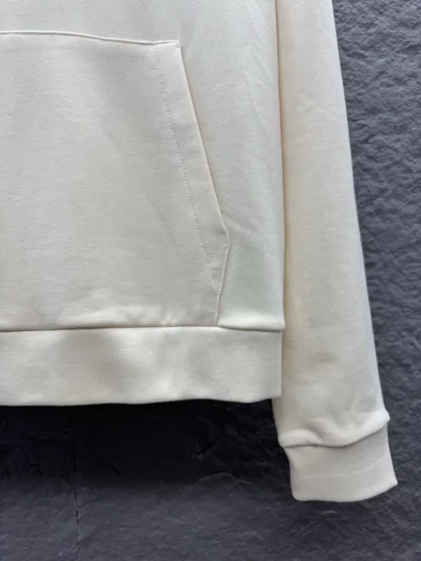 LV Printed Signature Hoodie In White - LRH13