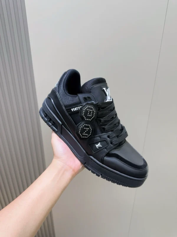 LV Trainer Sneakers In Black - RLS169