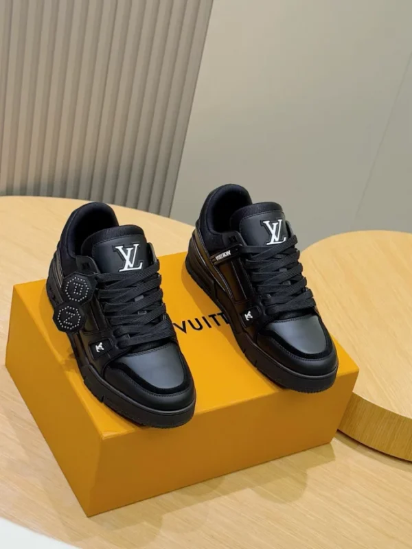 LV Trainer Sneakers In Black - RLS169