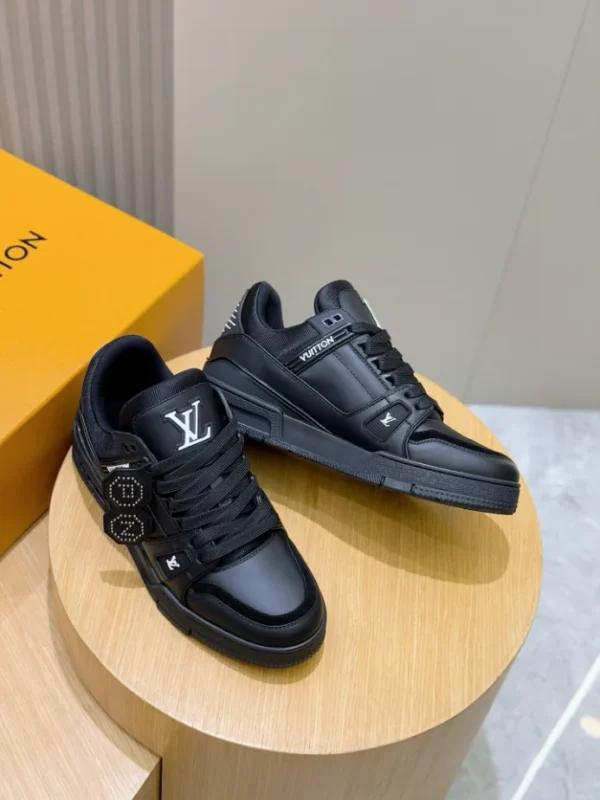 LV Trainer Sneakers In Black - RLS169