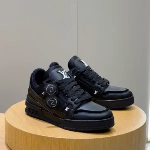 LV Trainer Sneakers In Black - RLS169