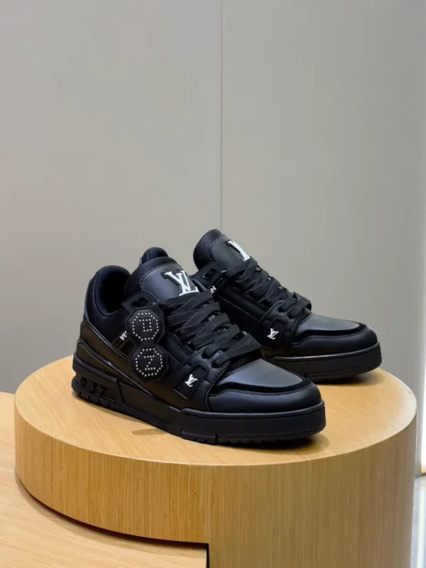 LV Trainer Sneakers In Black - RLS169