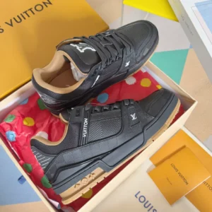 LV Trainer Sneakers In Black - RLS170