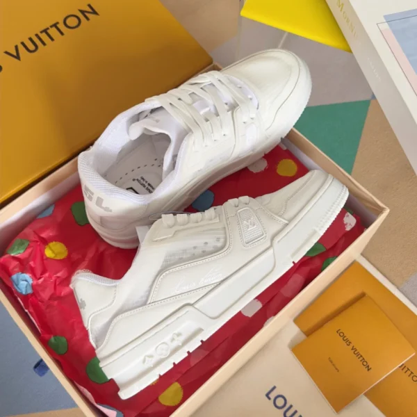 LV Trainer Sneakers In White - RLS174