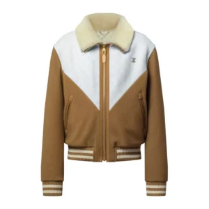 LV Monogram Blouson With Shearling Collar – LJ03