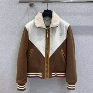 LV Monogram Blouson With Shearling Collar – LJ03