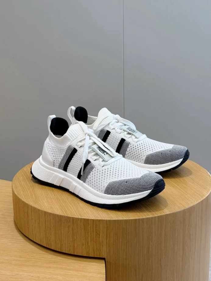 Run'n'Dior Sneaker Ecru Technical Mesh With Wool - RDS139