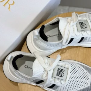 Run'n'Dior Sneaker Ecru Technical Mesh With Wool - RDS139