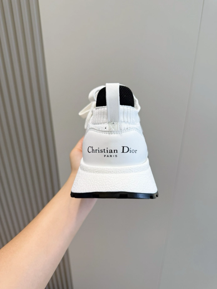 Run'n'Dior Sneaker Ecru Technical Mesh With Wool - RDS139