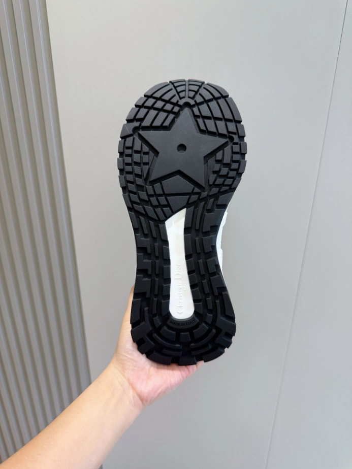 Run'n'Dior Sneaker Ecru Technical Mesh With Wool - RDS139