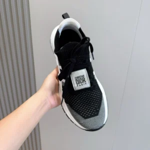 Run'n'Dior Sneaker Ecru Technical Mesh With Wool - RDS141