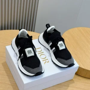 Run'n'Dior Sneaker Ecru Technical Mesh With Wool - RDS141