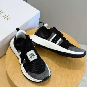 Run'n'Dior Sneaker Ecru Technical Mesh With Wool - RDS141