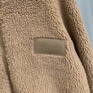 LV Leather Patch Fleece Blouson – LJ16