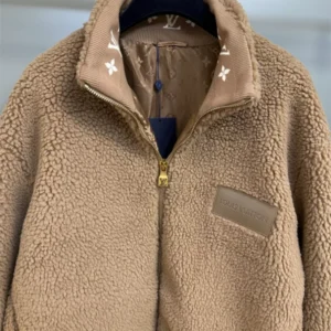 LV Leather Patch Fleece Blouson – LJ16