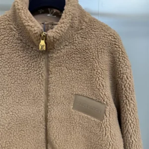 LV Leather Patch Fleece Blouson – LJ16